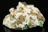 Gemmy Heulandite Crystals on Mordenite - Maharashtra, India #195609-1
